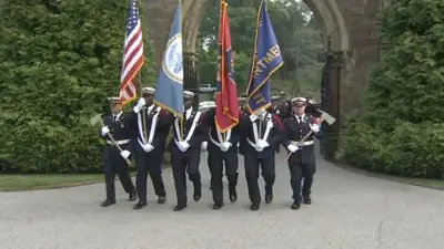 Boston firefighters honor the fallen with ceremony in Jamaica Plain