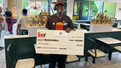 Burger King employee Mykale Baker who rushed to work shift after high school graduation gifted $10K scholarship from fast-food giant