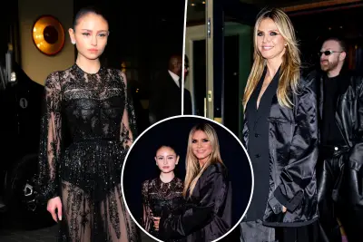 Heidi Klum and daughter Leni twin in all-black looks — with opposite styles