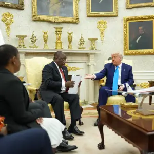 Trump Casts Himself as a Protector of Persecuted White People