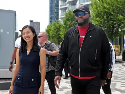 Boston Red Sox legend David Ortiz backs Michelle Wu for mayor