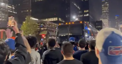 Knicks fans swarm Celtics team bus in wild scene after Game 6 beatdown