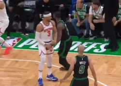 Jaylen Brown appears to grab Josh Hart’s crotch in heated Knicks-Celtics moment