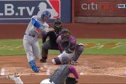 Dodgers get bizarre run off blown call when ball bounces off shin in loss to Mets
