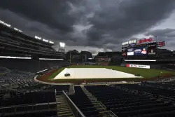 Guardians-Nationals series opener postponed because of rain, twinbill set for Tuesday
