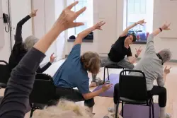 Emotional well-being. Fall prevention. Chair yoga has a lot to offer people of all ages